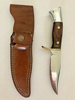 Rare Westmark Usa 702 Fixed Blade Knife With Sheath Western Cutlery