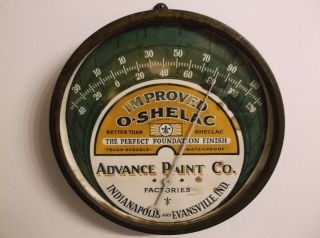 Rare Antique Advance Paint Co Thermometer Standard Thermometer Co 1909 - 1930 