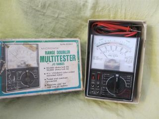 Range Doubler Mutitester Micronta 50,  000 Ohms Vintage Multi Tester 22 - 204c