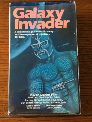 Galaxy Invader - 1985 - Vhs - Clamshell - Vci Home Video - Don Dohler - Rare