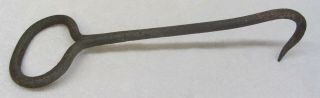 Vintage Antique Hay Straw Bale Hook Ice Meat Grapple Iron Rustic Farm Tool 15 " L