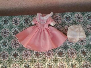 Vintage 8 " Tiny Betsy Mccall Doll Dress Outfit Pink 2 Pc Pet Smoke Stunning