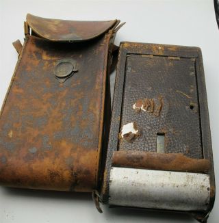 Vtg / Antique Kodak Bellows Camera W/ Case
