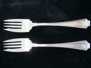 Two Vintage Sterling Forks By Grogan Jewelry Co.  Pittsburgh Pa Pat.  Pending
