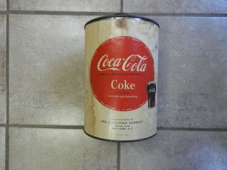 " Rare ",  Vintage Coca Cola One Gallon Can,  Syrup Bottle/soda Fountain,  1950 