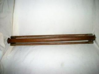 Antique Wood Rolling Towel Bar Rack Early 1900 