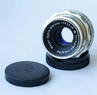 Rare Meyer - Optik Gorlitz Trioplan Red V F/2.  9 50mm Lens Exakta Unique Bokeh