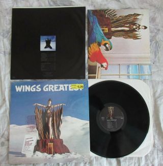 Beatles Very Rare 1978 Paul Mccartney Wings Greatest Hits Lp Sw / Nm Rare Stkr