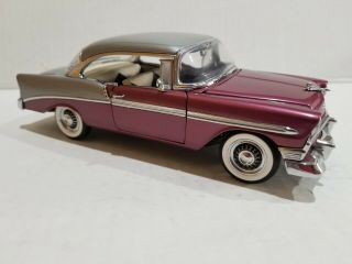 Franklin 1:24 1956 Chevrolet Bel Air " Rare Plum/gray Color "