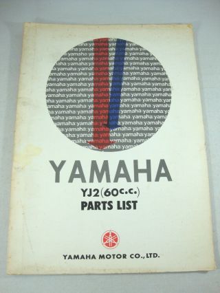Yamaha Yj2 60cc Single 1965 1966 1967 Vintage Oem Factory Parts List Old