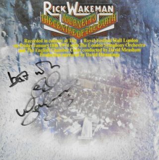 " Journey To The Centre Of The Earth " Rare Cd - Hand Signed - Rick Wakeman " Yes "