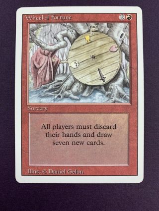 1x Wheel Of Fortune Mtg Revised (3rd) Edition Mtg Magic The Gathering Vintage