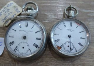 Two Quality Antique Waterbury Watch Company Pocket Watches