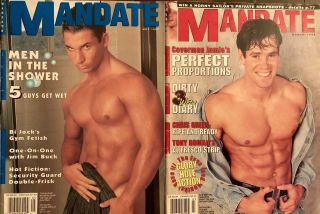 “mandate” Magazines - 2 Vintage Gay,  Men Interest