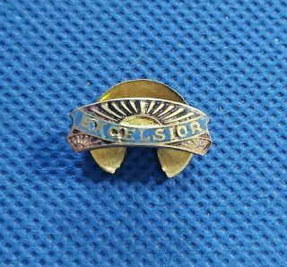 Antique,  Rare Button Lapel Badge Excelsior Motors - From The 40 