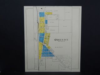 Wisconsin Dane County Map 1899 City Of Oregon Or Mazomanie L23 17