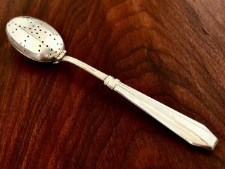 G.  H.  French Sterling Silver Handled Art Deco Tea Infuser No Monogram