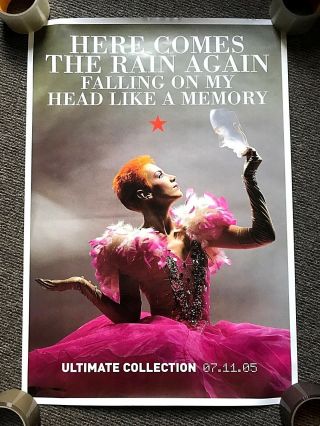 Rare Eurythmics Annie Lennox 2005 Large Vintage Promo Poster Here Comes The Rain