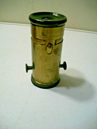 Antique/Vintage GERMAN Brass POCKET MICROSCOPE 2