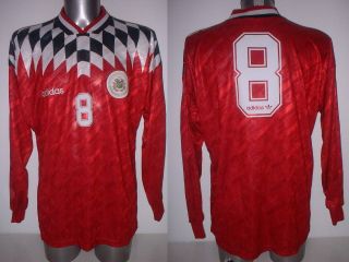 Latvia Adidas Adult L Vintage Football Soccer Shirt Jersey Trikot L/s Rare Top