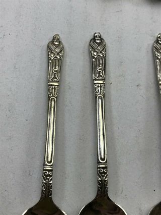 2X Vintage EPNS Silver Plated Tea Spoons - Man & Olive Handles CA03 /T1 (T36) 2