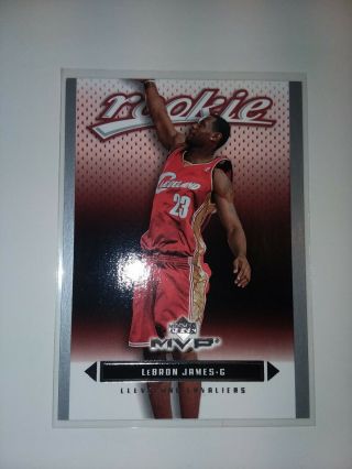 2003 - 04 Lebron James Rookie Card Ud Mvp Rare Silver Rc