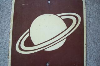 Vintage Planetarium Museum Road Sign 