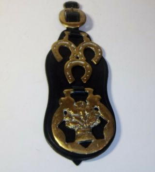 Vintage Brass Horse Tack Bridal Harness 2 - Medallion 