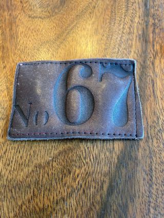 Rare Vtg Polo Ralph Lauren Rl Leather No 67 Patch
