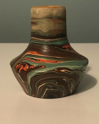 Nemadji Pottery 201 Swirl Vase Rare Vase Vintage