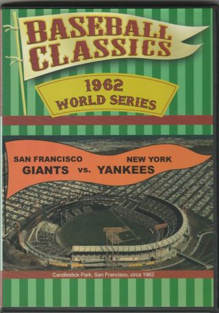 1962 World Series,  San Francisco Giants Vs Ny Yankees,  Rare Sportsfilms Dvd