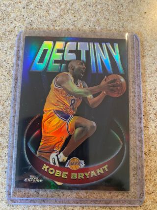 Kobe Bryant 1997 - 98 Topps Chrome Destiny Insert Refractor D5 Rare