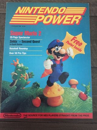 Nintendo Power Vol.  1 July/aug 1988 Very First Issue - No Poster - Rare