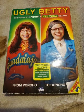 Ugly Betty: The Complete Fourth Season (dvd,  4 - Disc Set) Oop Dvd Rare Tv Series