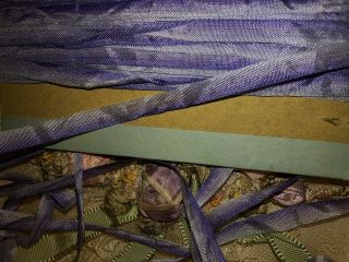 6.  7 Yards Antique Vintage French Purple Ombre Ribbon Trim 5/16 "