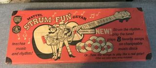 Mattel Strum - Fun Getar Guitar,  1959,  Rare Find