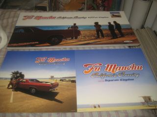 Fu Manchu - California Crossing - 1 Poster Flat - 2 Sided - 12x24 Inches - Nmint - Rare