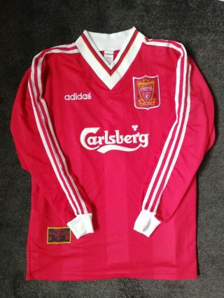 Liverpool Fc Vintage Shirt.  Retro.  Rare 1996 Adidas.  Relisted.