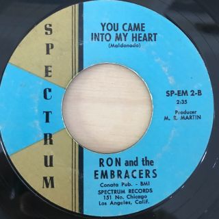 Ron And The Embracers - You Came Into My Heart / Latin - Rare Northern Soul Hear