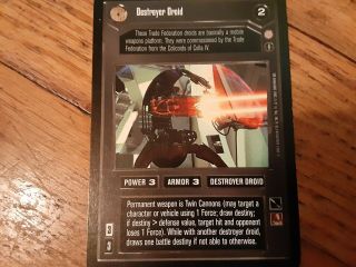 Star Wars Ccg Coruscant Destroyer Droid Rare Swccg