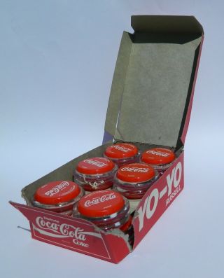 Vintage & Rare Advertising Coca Cola Genuino Yoyo Russell Package W/12
