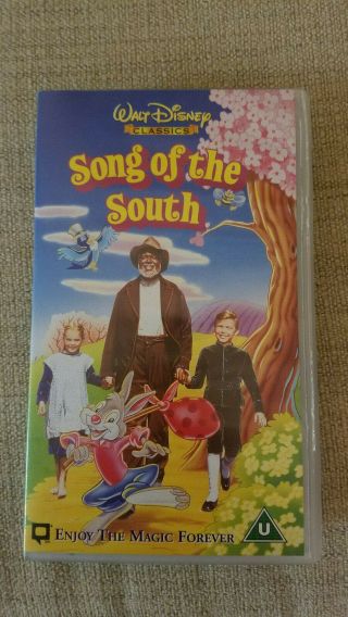 Song Of The South - Rare Disney Vhs.  Uk Version Pal Vhs.  Banned In Us
