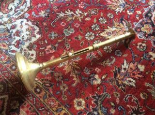 Rare Very Large Brass Ejector Candlestick,  19th Century 2