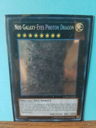 Yugioh Neo Galaxy Eyes Photon Dragon Ghost Rare,  Unlimited - Very Lightly Played