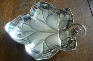 Wmf Art Nouveau Style Silver Plated Grape Dish/card Tray Early 20th Century