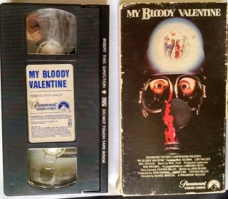 My Bloody Valentine Vhs Rare White Box Version 1981/ 1988 Years Evil Slasher