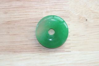 Vintage Chinese Jadeite Pendant,  Of A Stunning Colour
