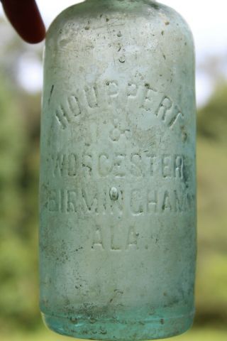 Houppert & Worcester Hutchinson Bottle Birmingham Alabama Ala Al Hutch Rare