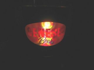 Vtg.  Rare Genesee Beer Psychedelic Motion Lighted Sign.  Old Stock