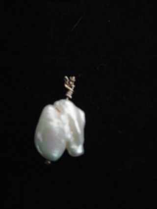 1 Rare Antique Natural Mississippi River Pearl Drop Uncultured Ready for jewelry 2
